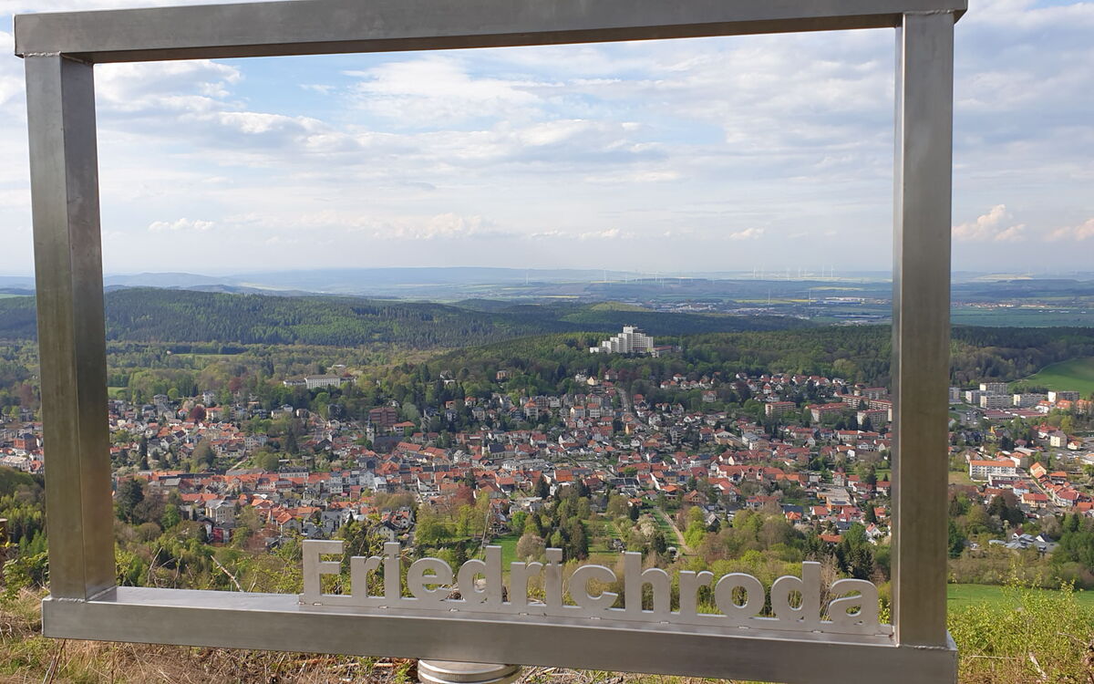 Fotopoint am Körnberg mit einem Friedrichroda-Bilderrahmen