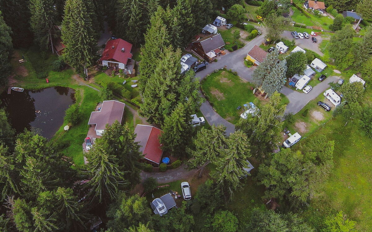 Luftbild Gelände Campingplatz