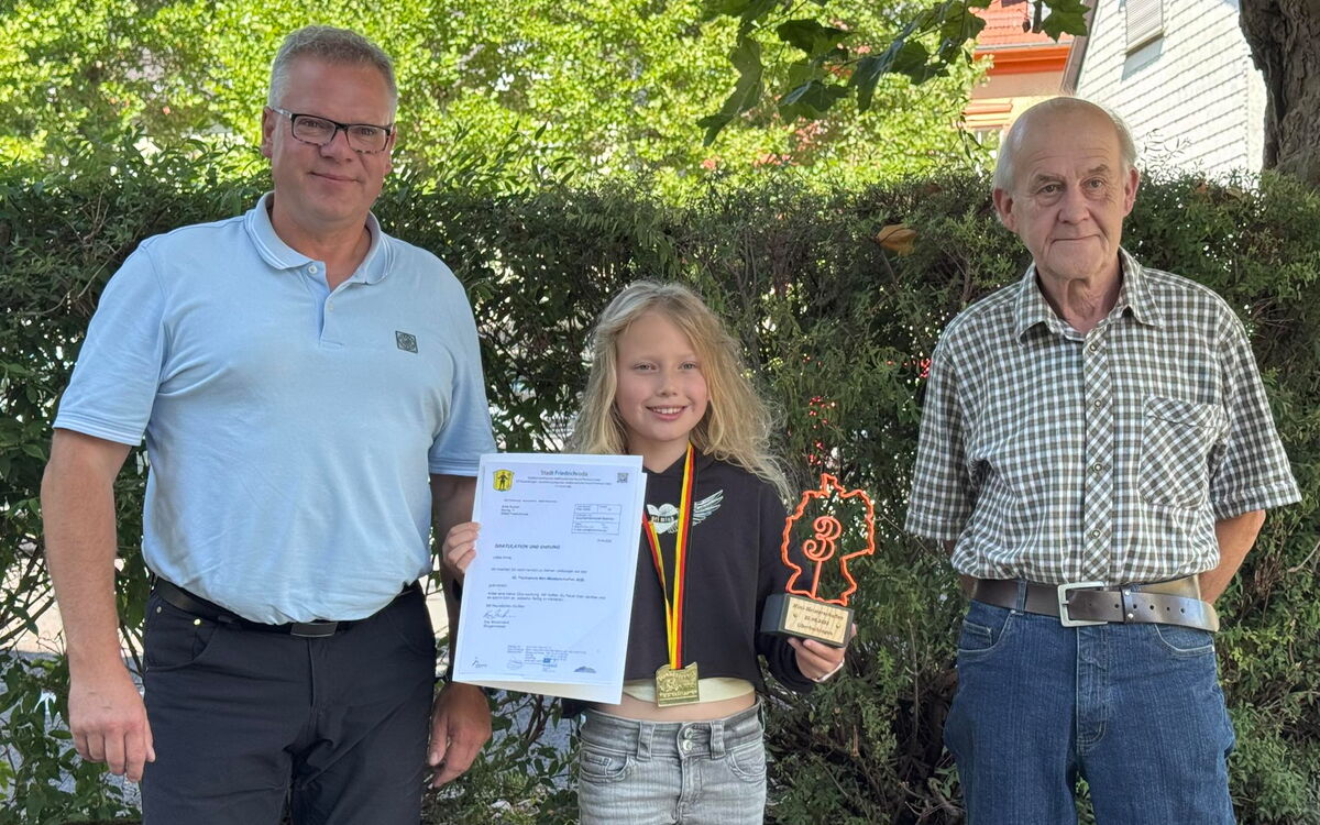 Ehrung sportlicher Leistungen für Arina Kucher