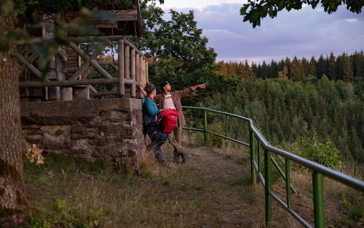 Blockhütte bei Finsterbergen