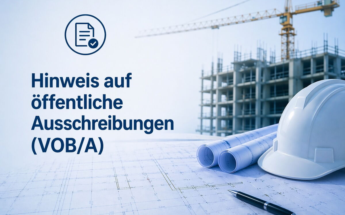 Hinweis öffentliche Vergabe